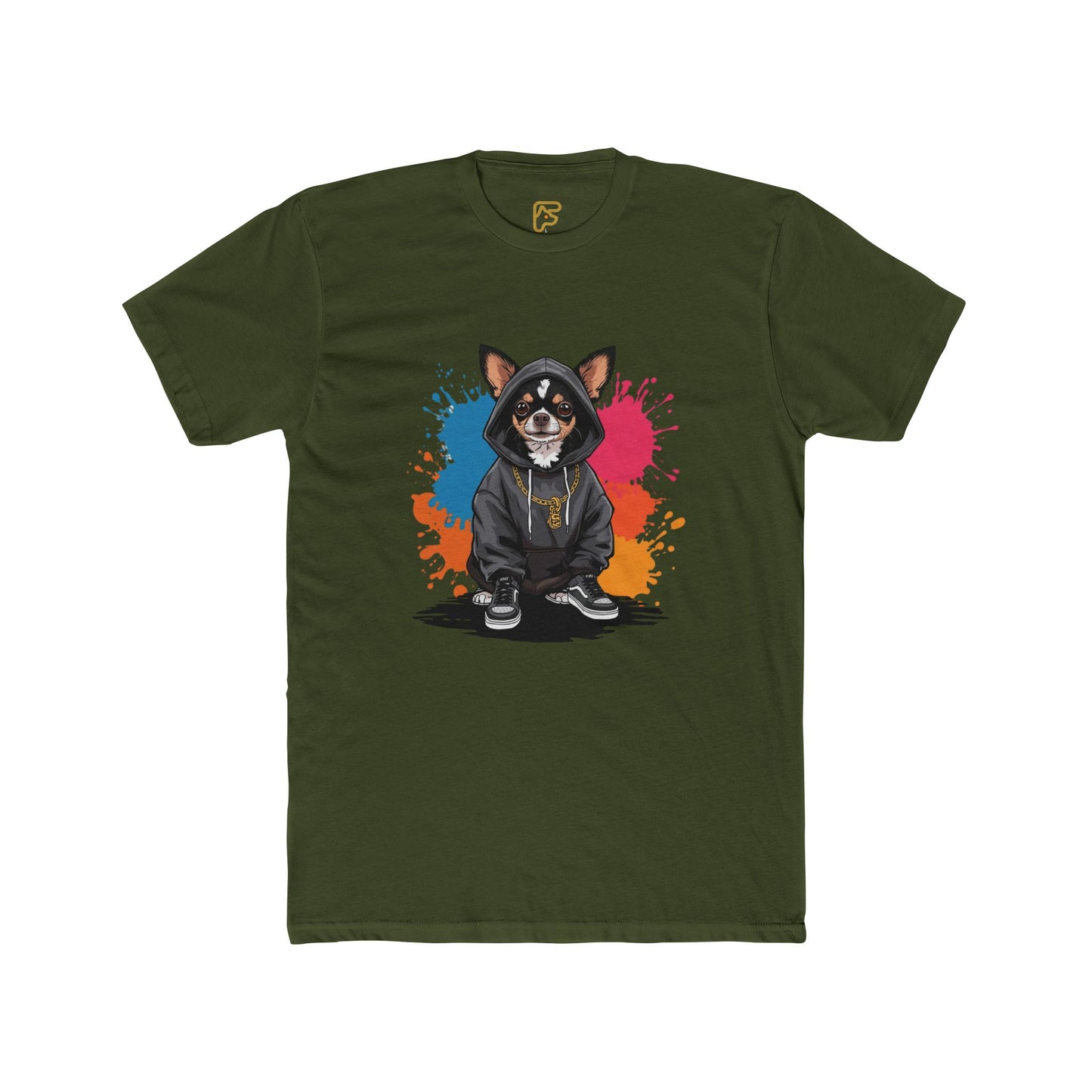 Urban Corgi Hoodie Tee — Cute Corgi in Hoodie Graphic T-Shirt