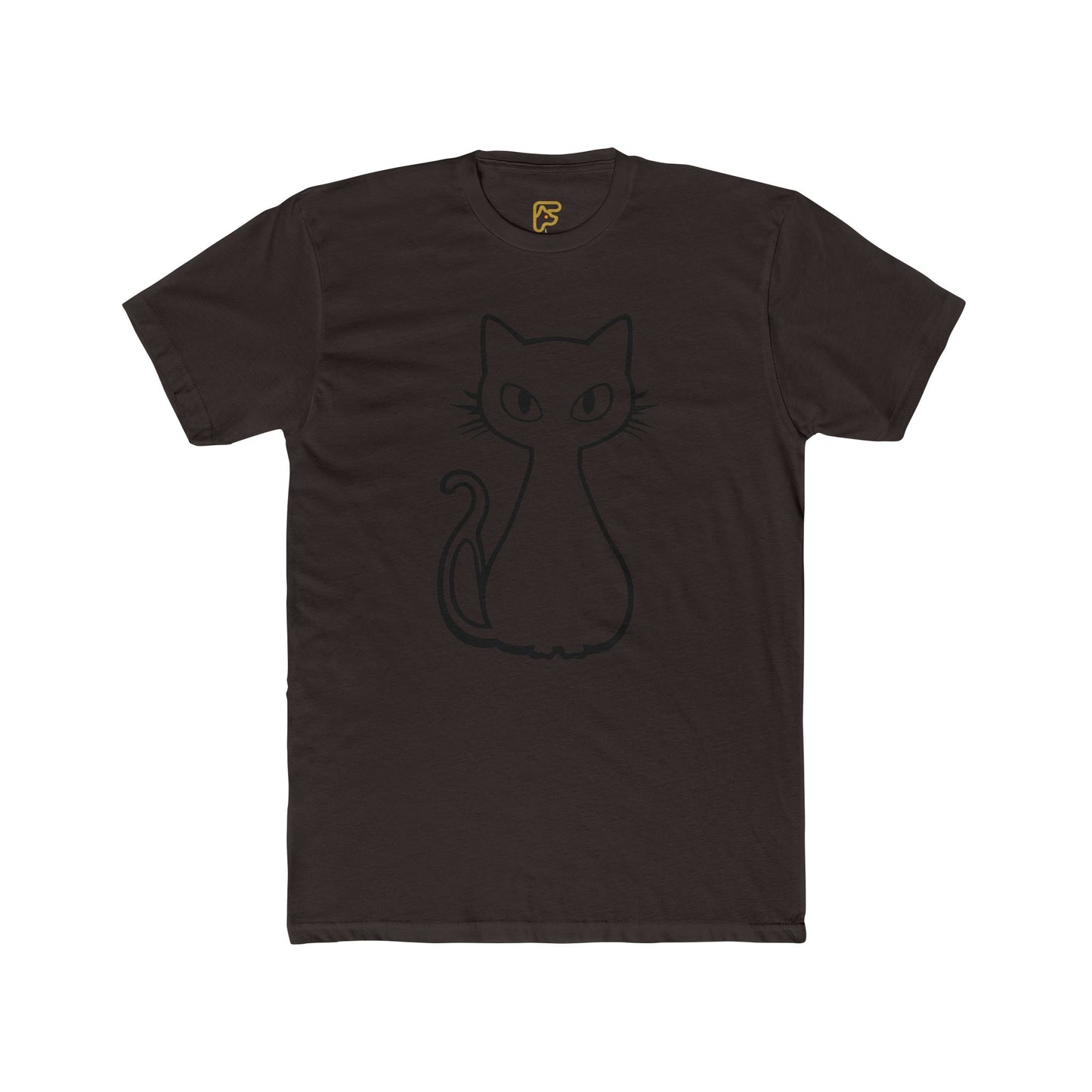 Minimal Line Art Cat T-Shirt