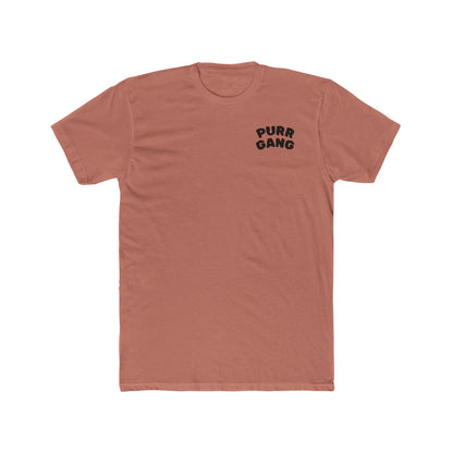 Purr Gang Cat Tee — Graphic Cat Portrait Crewneck Tee