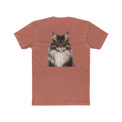 Cat Portrait T‑Shirt — Realistic Maine Coon Graphic Tee