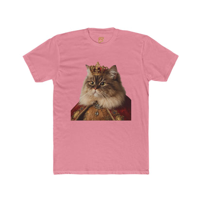 Royal Cat Portrait Tee — Vintage Crowned Kitty Graphic T-Shirt