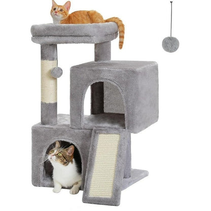 Creative Sisal Cat Climbing Frame – Cat Tree with Nest & Scratching Post