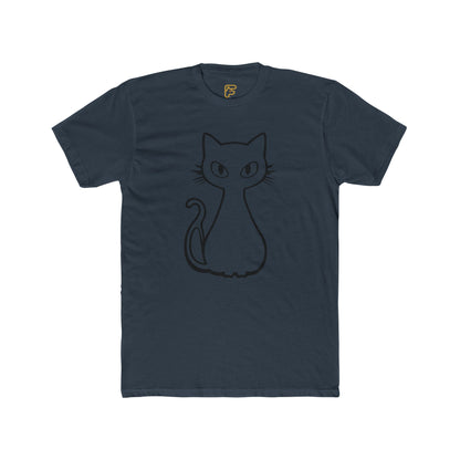 Minimal Line Art Cat T-Shirt