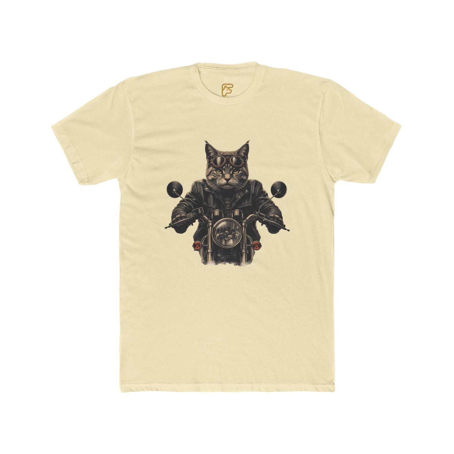 Cat Biker T-Shirt — Motorcycle Cat Rider Graphic Tee