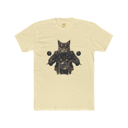 Cat Biker T-Shirt — Motorcycle Cat Rider Graphic Tee