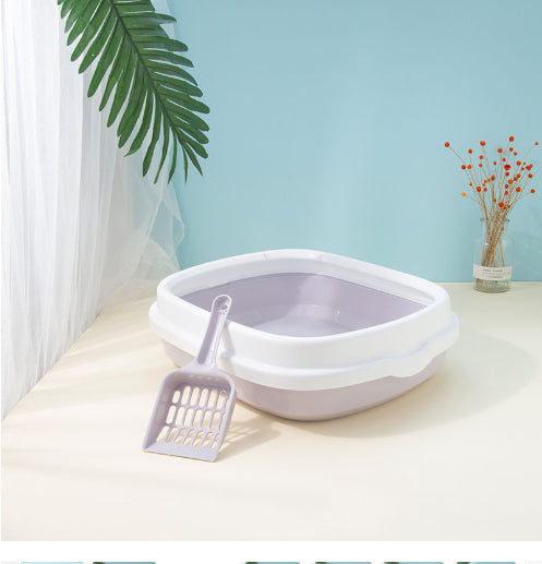 Large Detachable Cat Litter Box – Anti-Splash High Wall Design