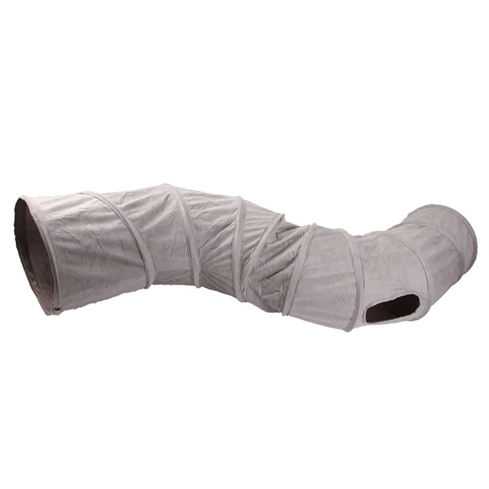 S-Shape Collapsible Cat Tunnel – Peekaboo Interactive Play Tube for Cats & Small Pets
