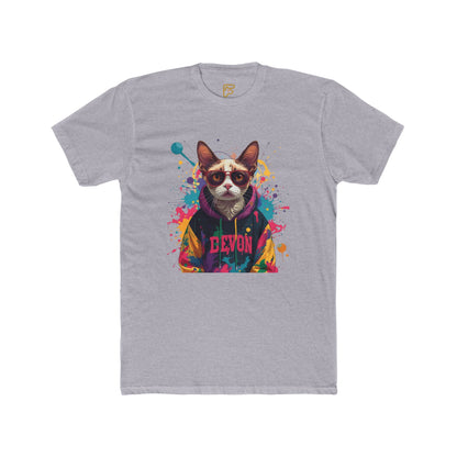 Devon Cool Cat Graphic Tee — Colorful Streetwear Cat T-Shirt