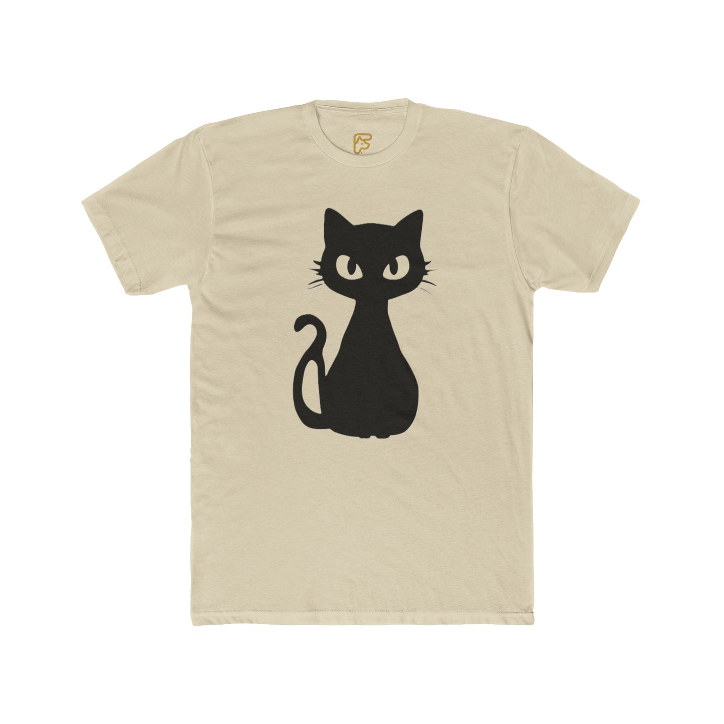 Black Cat Graphic Tee — Cute Minimal Cat Silhouette T-Shirt