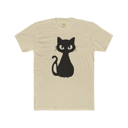 Black Cat Graphic Tee — Cute Minimal Cat Silhouette T-Shirt