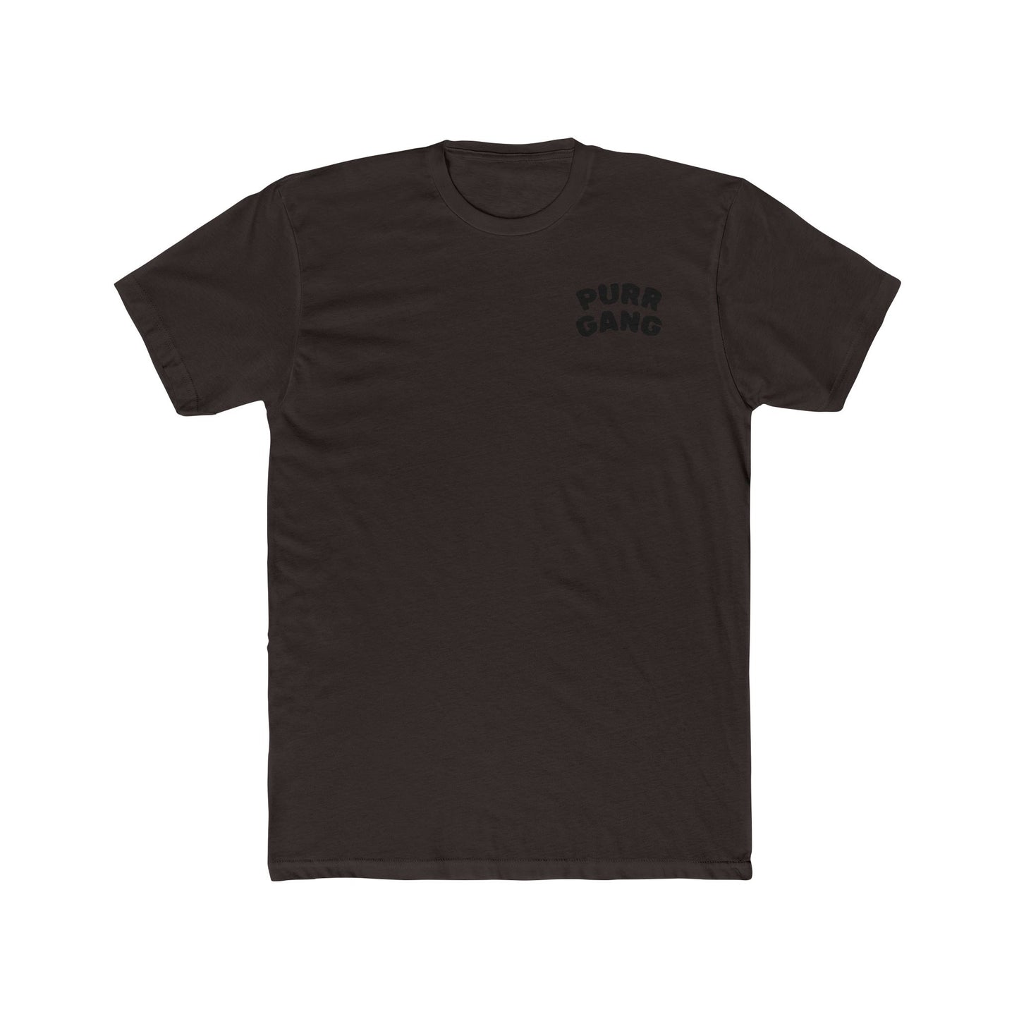 Purr Gang Cat Tee — Graphic Cat Portrait Crewneck Tee