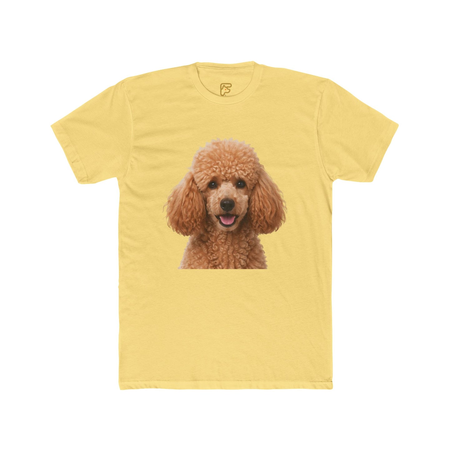 Poodle Portrait Tee — Cute Apricot Poodle Dog Graphic Shirt