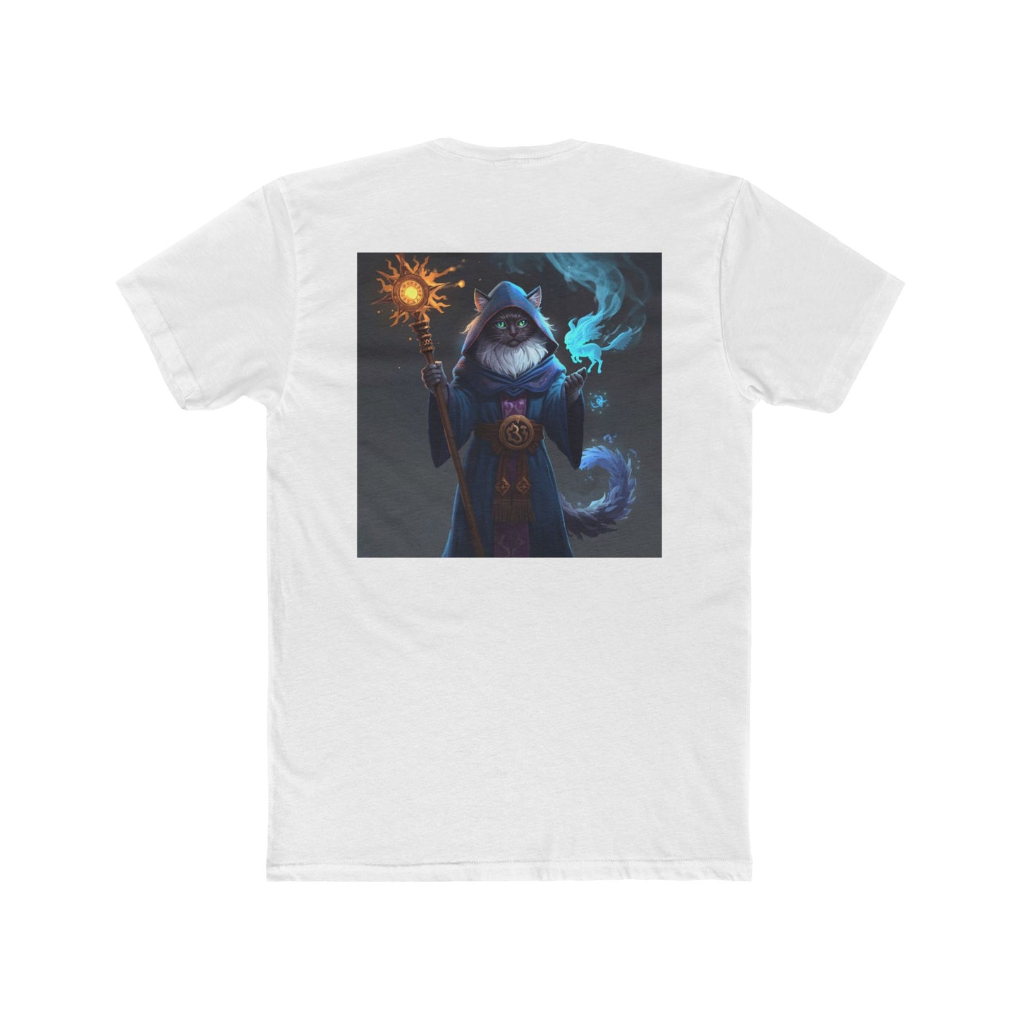Wizard Cat Tee — Fantasy Mage Cat Graphic T-Shirt