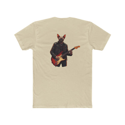 Cat Rocker T‑Shirt — Sphynx Guitar Player Graphic Tee
