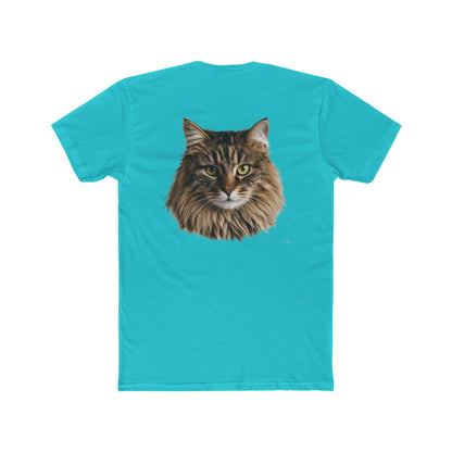 Cat Portrait Tee — Realistic Maine Coon Cat Graphic T-Shirt