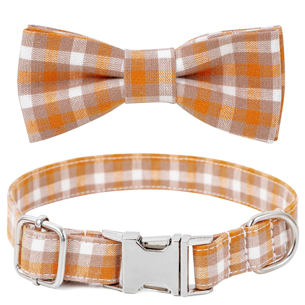 Cotton Dog Collar with Alloy Buckle – Adjustable & Comfortable Pet Collar