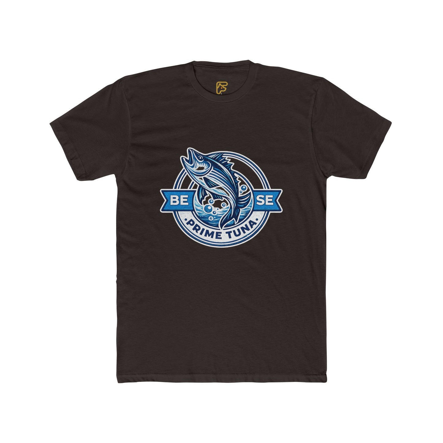 Prime Tuna Crest T-Shirt — 'Be Wise' Vintage Fishing Tee