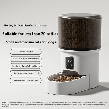 4L Automatic Pet Feeder – Programmable Smart Food Dispenser for Cats & Dogs