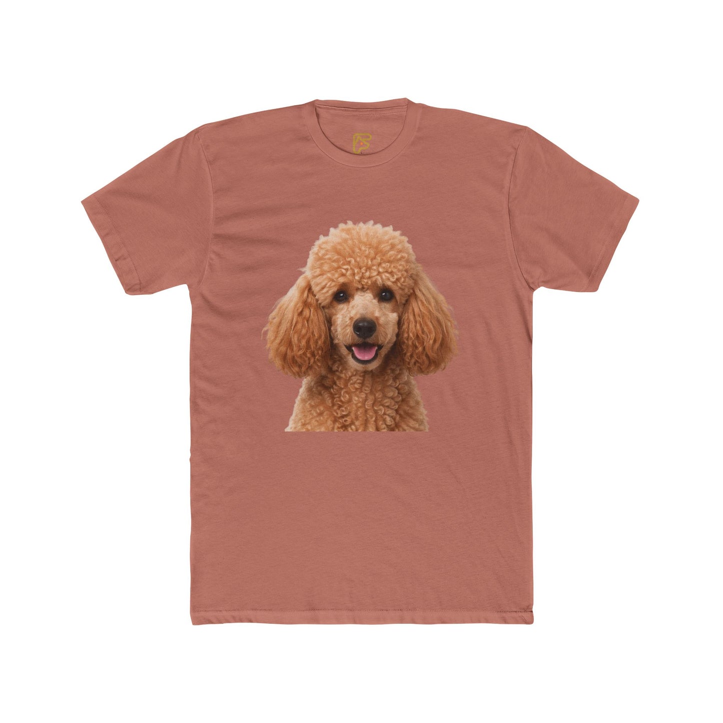 Poodle Portrait Tee — Cute Apricot Poodle Dog Graphic Shirt