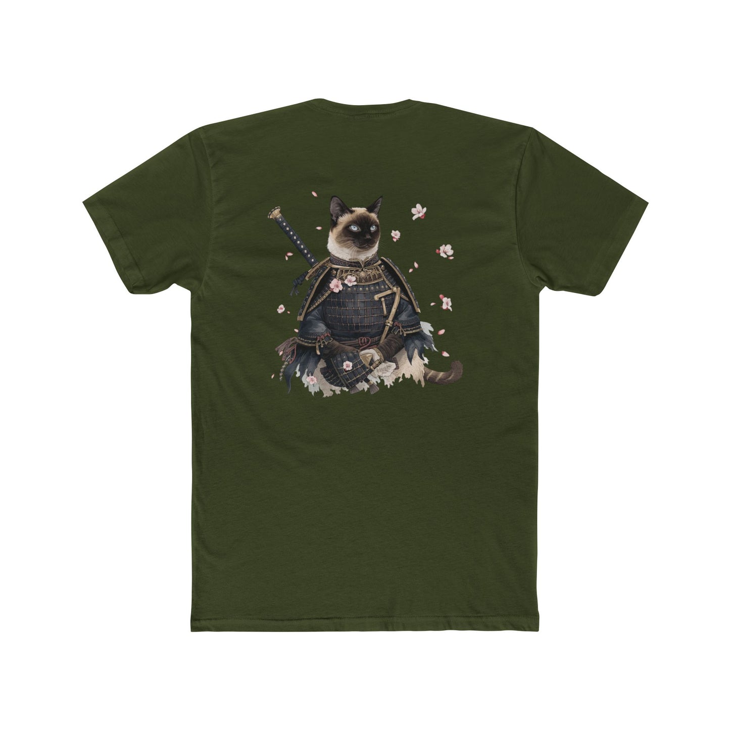 Samurai Cat T-Shirt — Cute Warrior Cat Graphic Tee