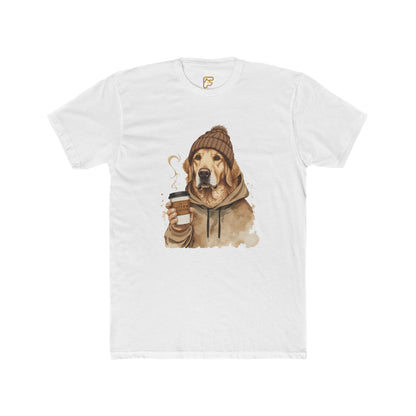 Golden Retriever Coffee Tee — Cozy Dog Hoodie Design