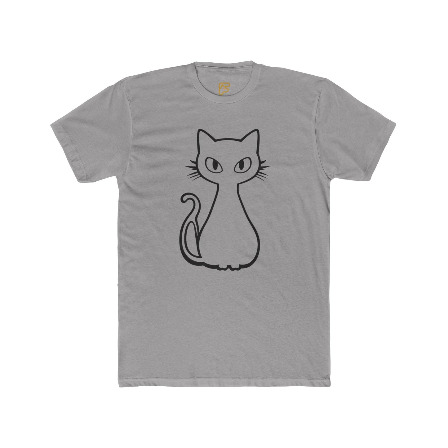 Minimal Line Art Cat T-Shirt