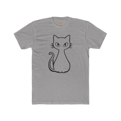Minimal Line Art Cat T-Shirt
