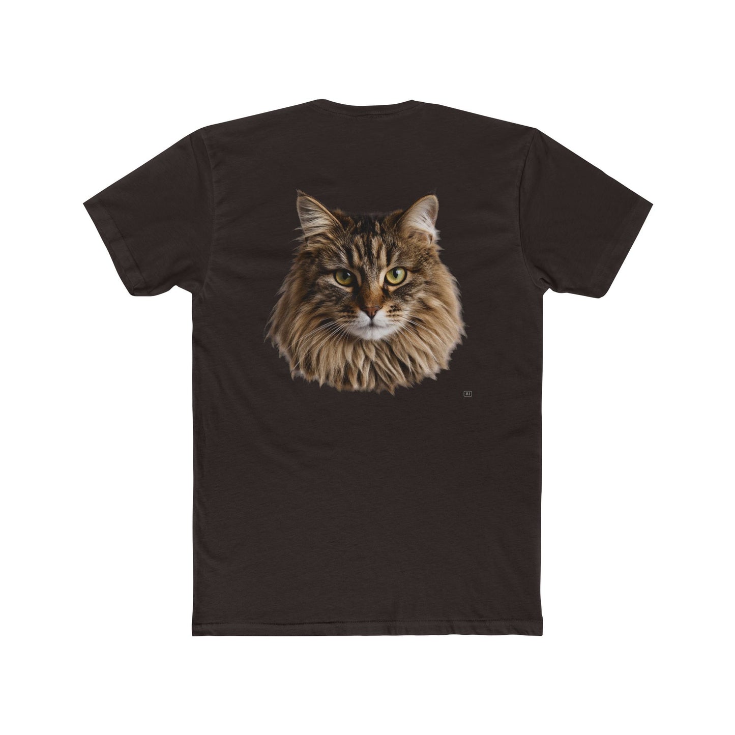 Cat Portrait Tee — Realistic Maine Coon Cat Graphic T-Shirt