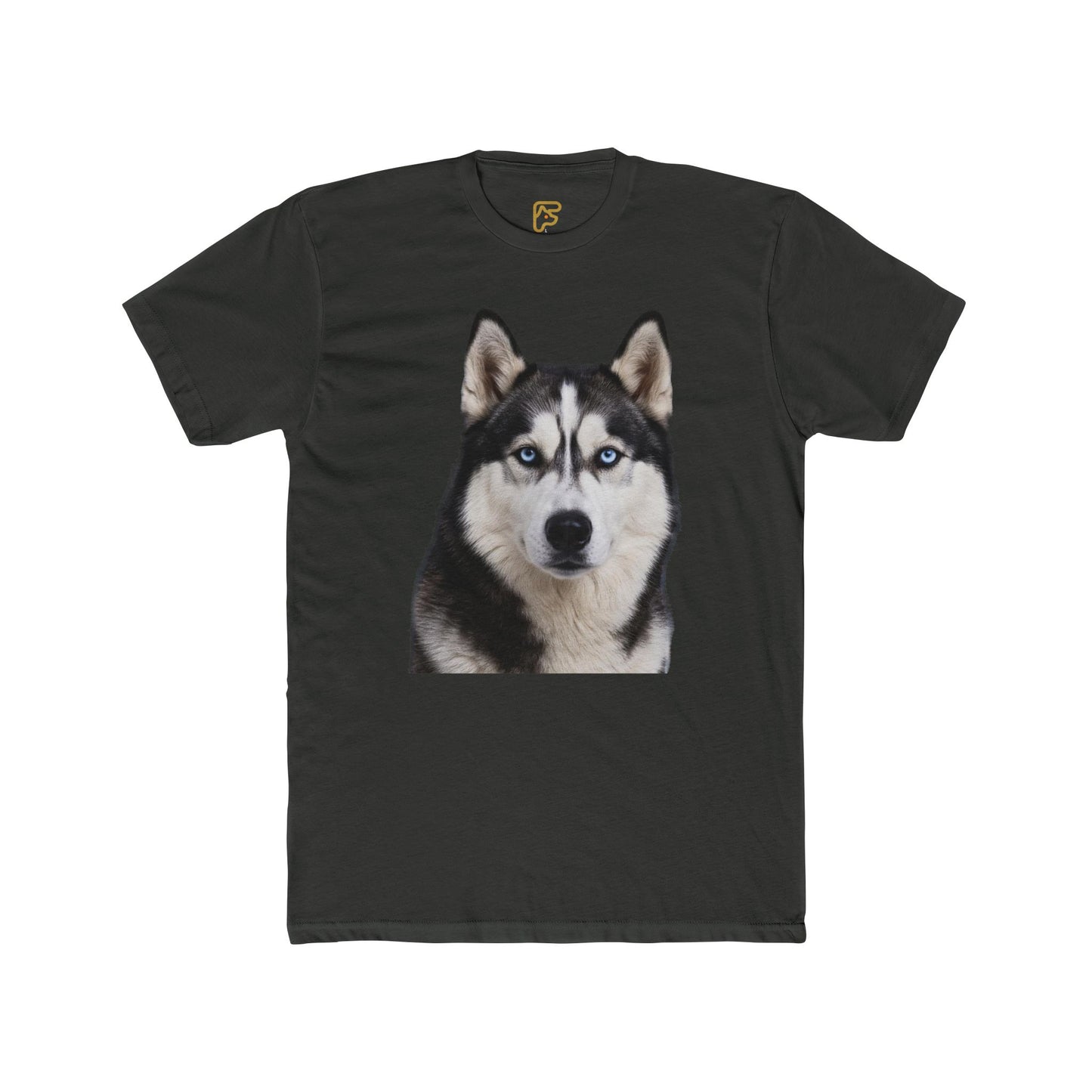 Siberian Husky Face T‑Shirt — Realistic Dog Portrait Tee