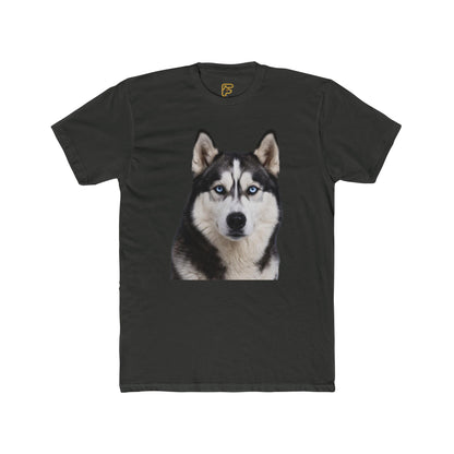 Siberian Husky Face T‑Shirt — Realistic Dog Portrait Tee