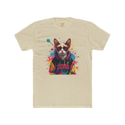 Devon Cool Cat Graphic Tee — Colorful Streetwear Cat T-Shirt