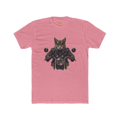 Cat Biker T-Shirt — Motorcycle Cat Rider Graphic Tee