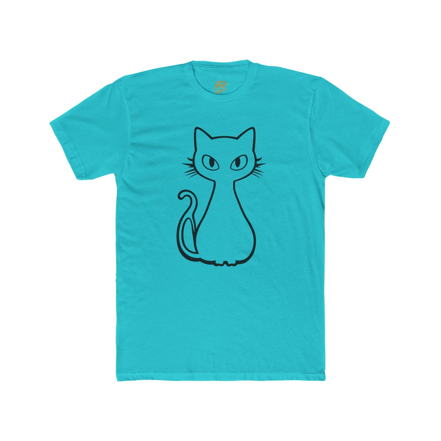 Minimal Line Art Cat T-Shirt