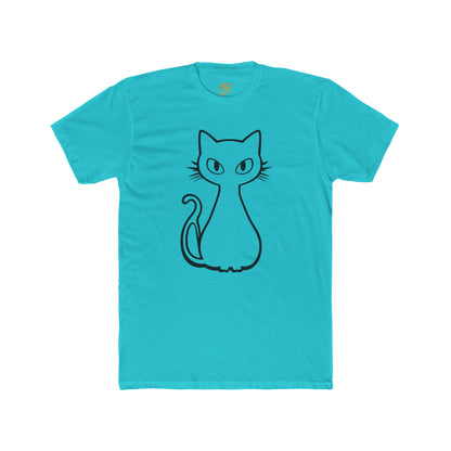 Minimal Line Art Cat T-Shirt