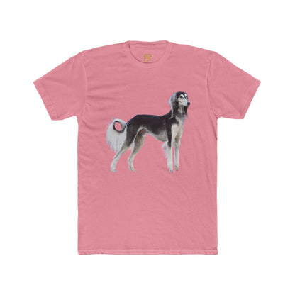 Saluki Dog Illustration T‑Shirt — Elegant Sighthound Artwork Tee