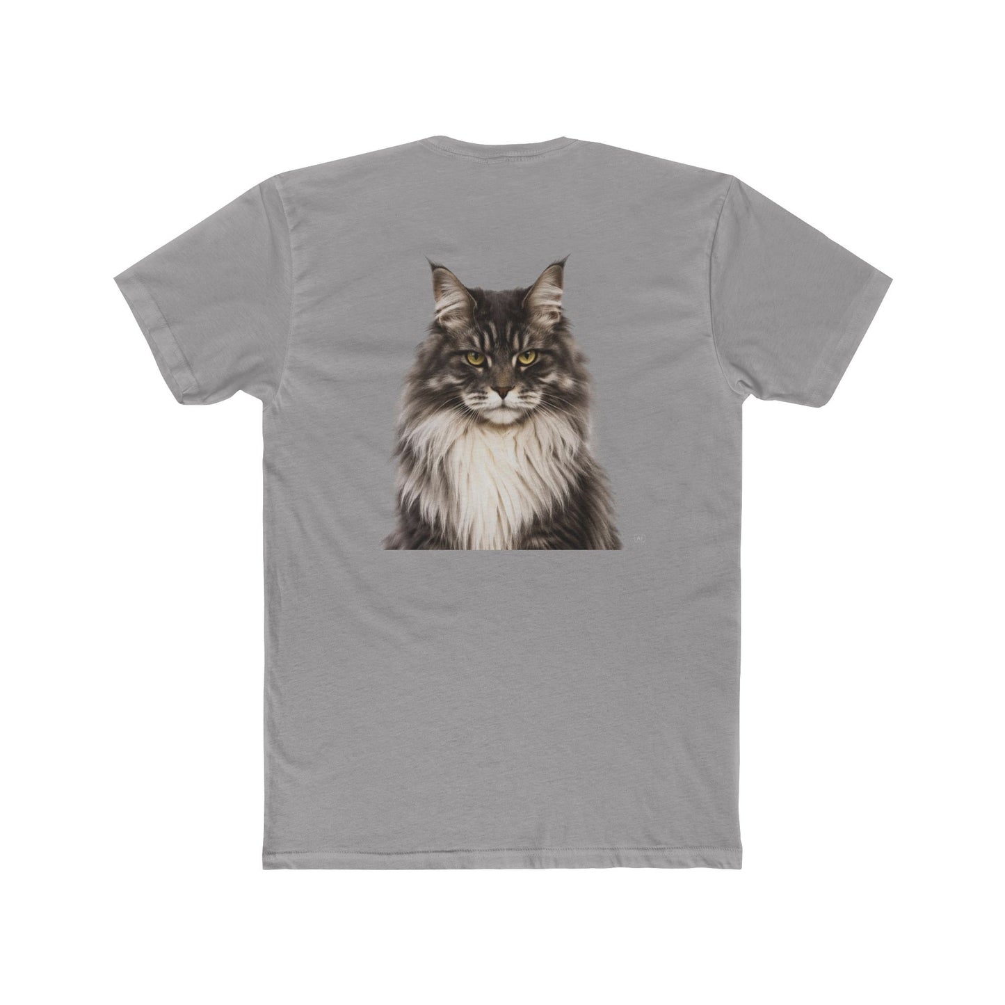 Cat Portrait T‑Shirt — Realistic Maine Coon Graphic Tee