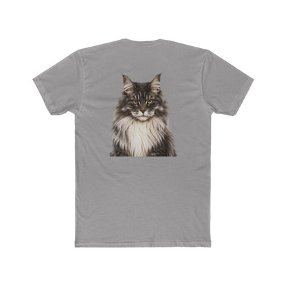 Cat Portrait T‑Shirt — Realistic Maine Coon Graphic Tee