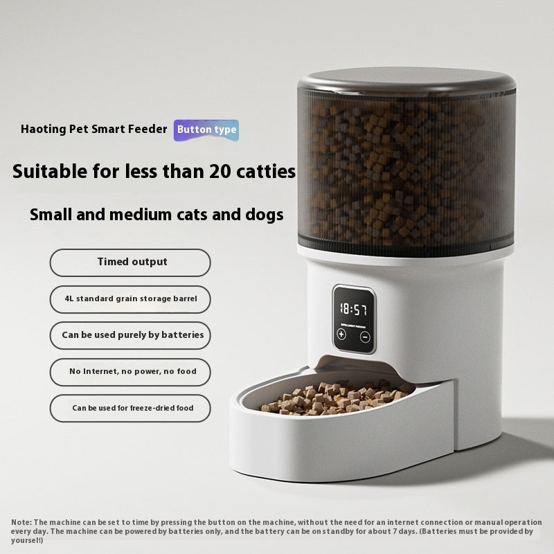 4L Automatic Pet Feeder – Programmable Smart Food Dispenser for Cats & Dogs
