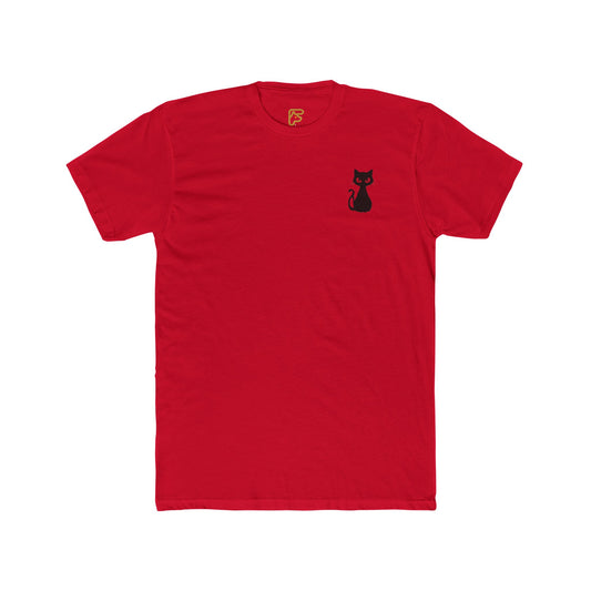 Biker Cat T‑Shirt — Motorcycle Riding Cat Graphic Tee
