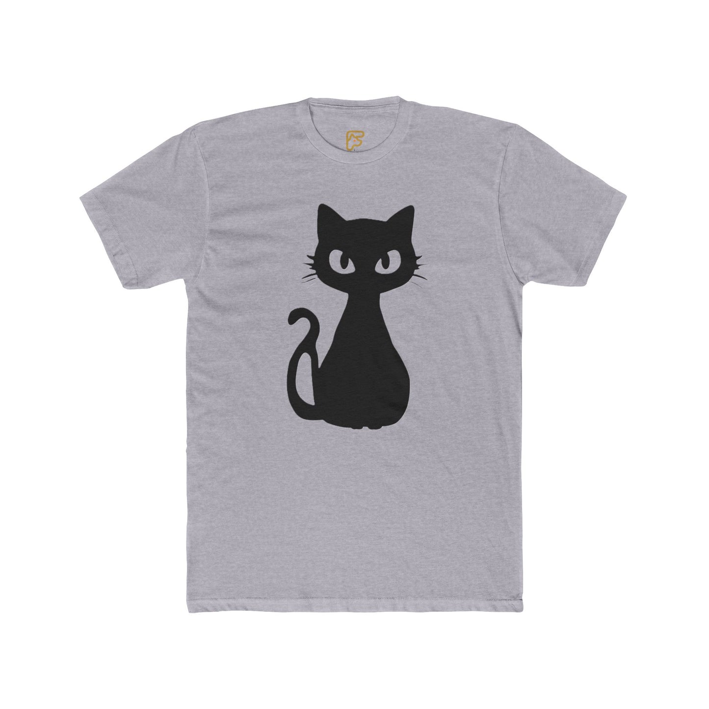 Black Cat Graphic Tee — Cute Minimal Cat Silhouette T-Shirt