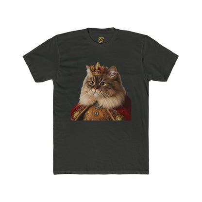 Royal Cat Portrait Tee — Vintage Crowned Kitty Graphic T-Shirt