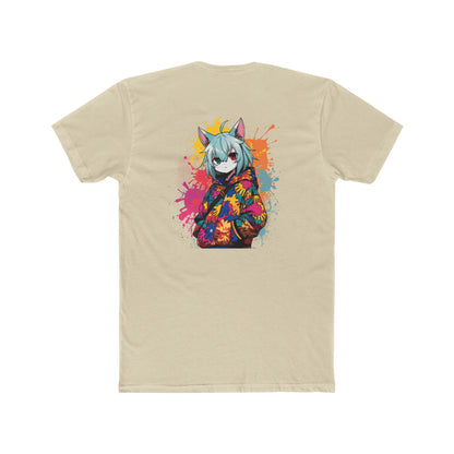 Anime Cat Girl Tee — Colorful Streetwear Graphic T-Shirt