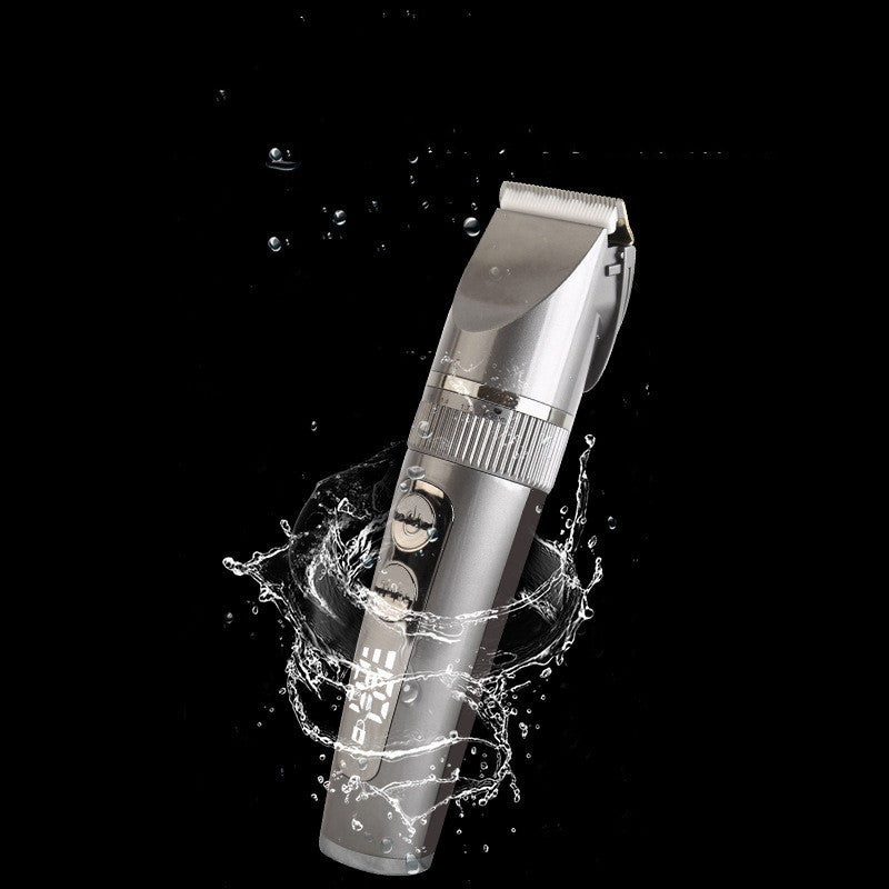 Electric Hair Clipper with LCD Display – Low Noise Pet Grooming Trimmer