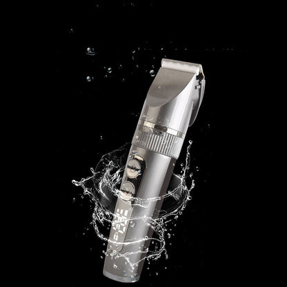 Electric Hair Clipper with LCD Display – Low Noise Pet Grooming Trimmer