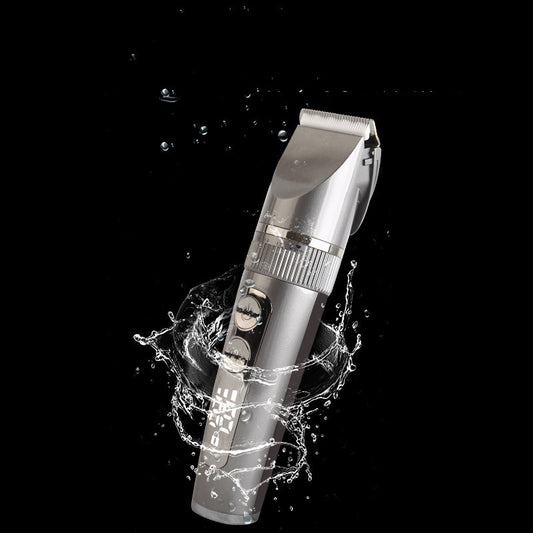 Electric Hair Clipper with LCD Display – Low Noise Pet Grooming Trimmer