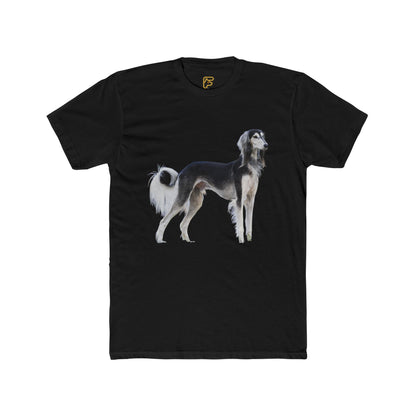 Saluki Dog Illustration T‑Shirt — Elegant Sighthound Artwork Tee