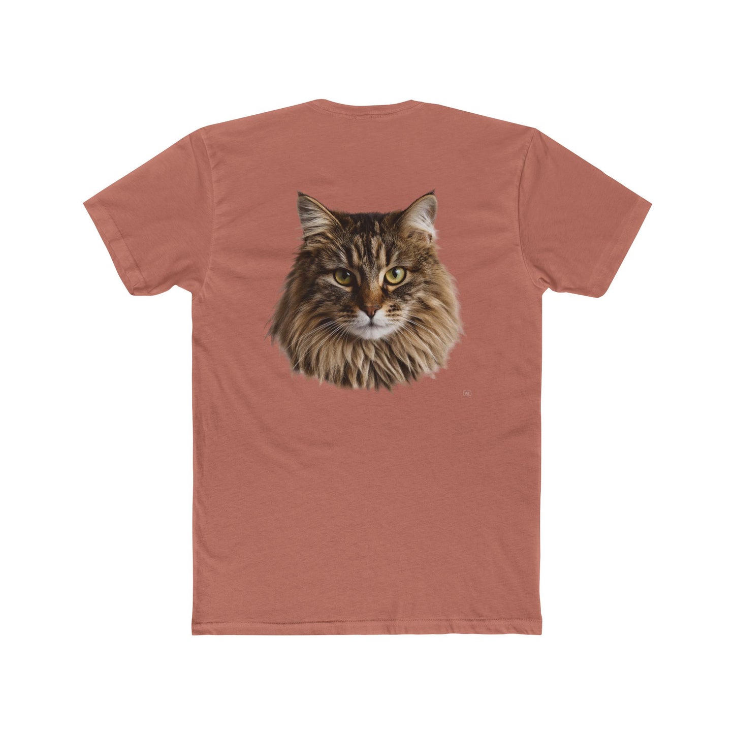 Cat Portrait Tee — Realistic Maine Coon Cat Graphic T-Shirt