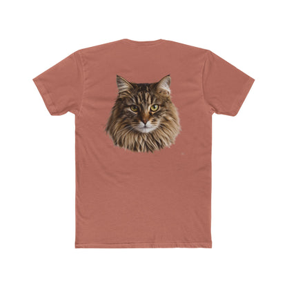 Cat Portrait Tee — Realistic Maine Coon Cat Graphic T-Shirt
