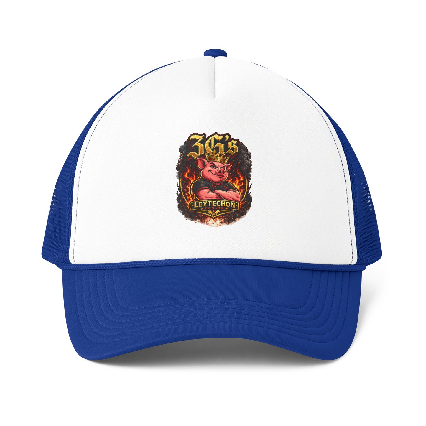 Trucker Cap — Vintage Flaming Pig Crest "Strength" Patch