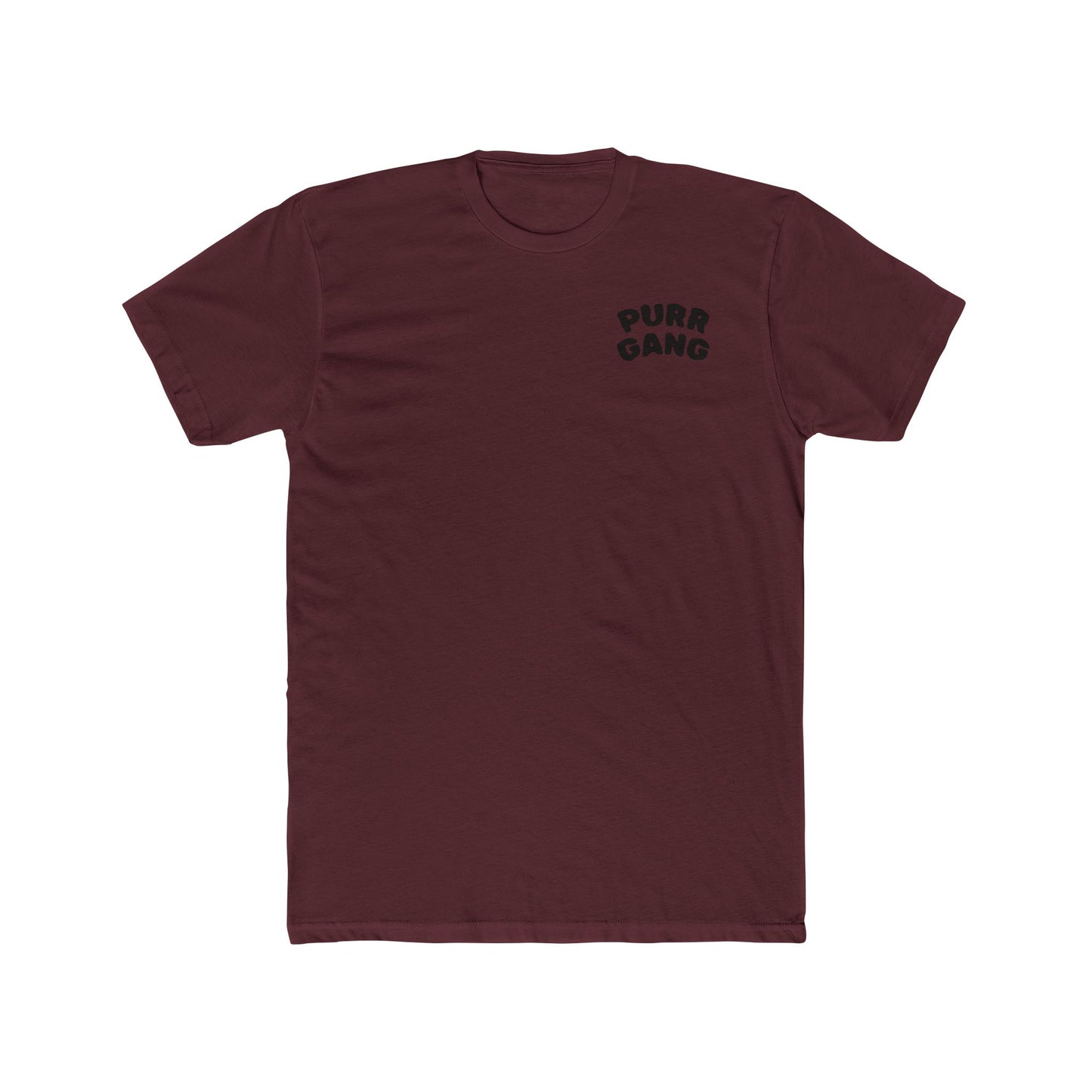 Purr Gang Cat Tee — Graphic Cat Portrait Crewneck Tee